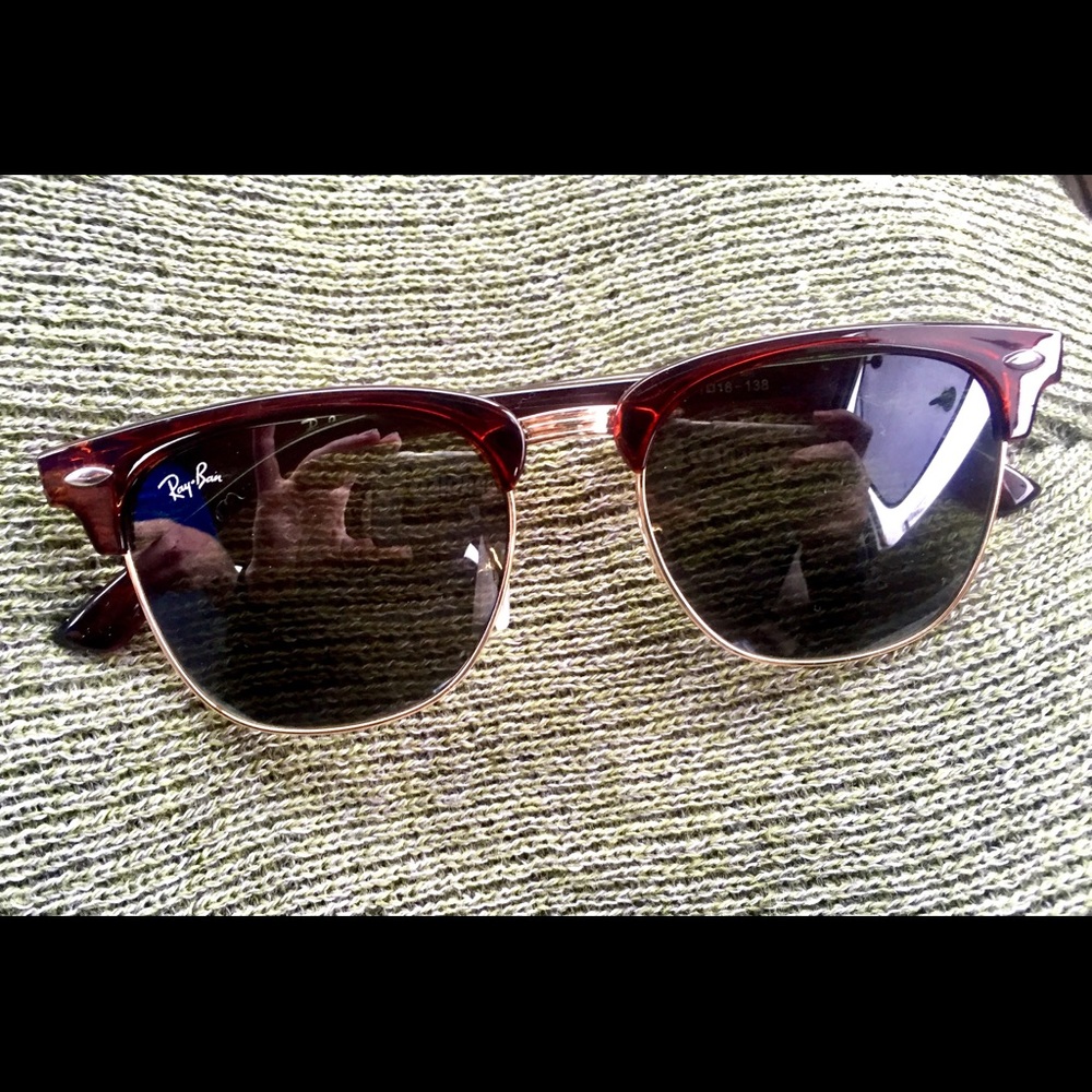 RAYBAN Clubmaster Sunglasses in Brown